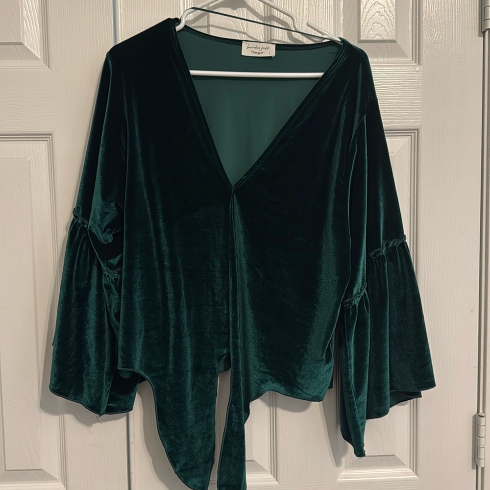 Velvetish crop top